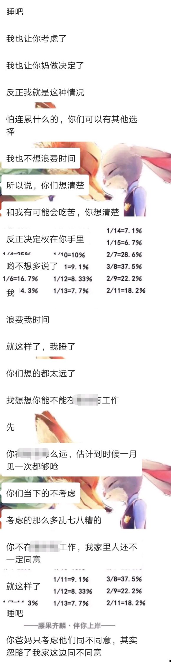 自从那天晚上我妈说了他家庭、学历等问题后，男友跟我妈起了争执