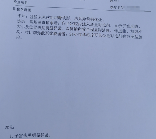 试孕半年多无果，医生让查输卵管